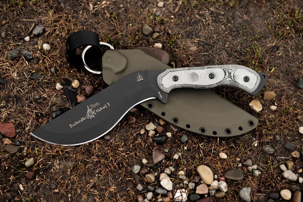 kukuri　7点 Amazon.com : Tops Knives Bushcrafter Kurkri 7.0 Full Tang Fixed